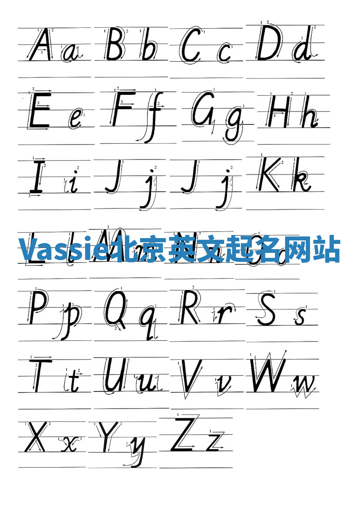 Vassie北京英文起名网站
