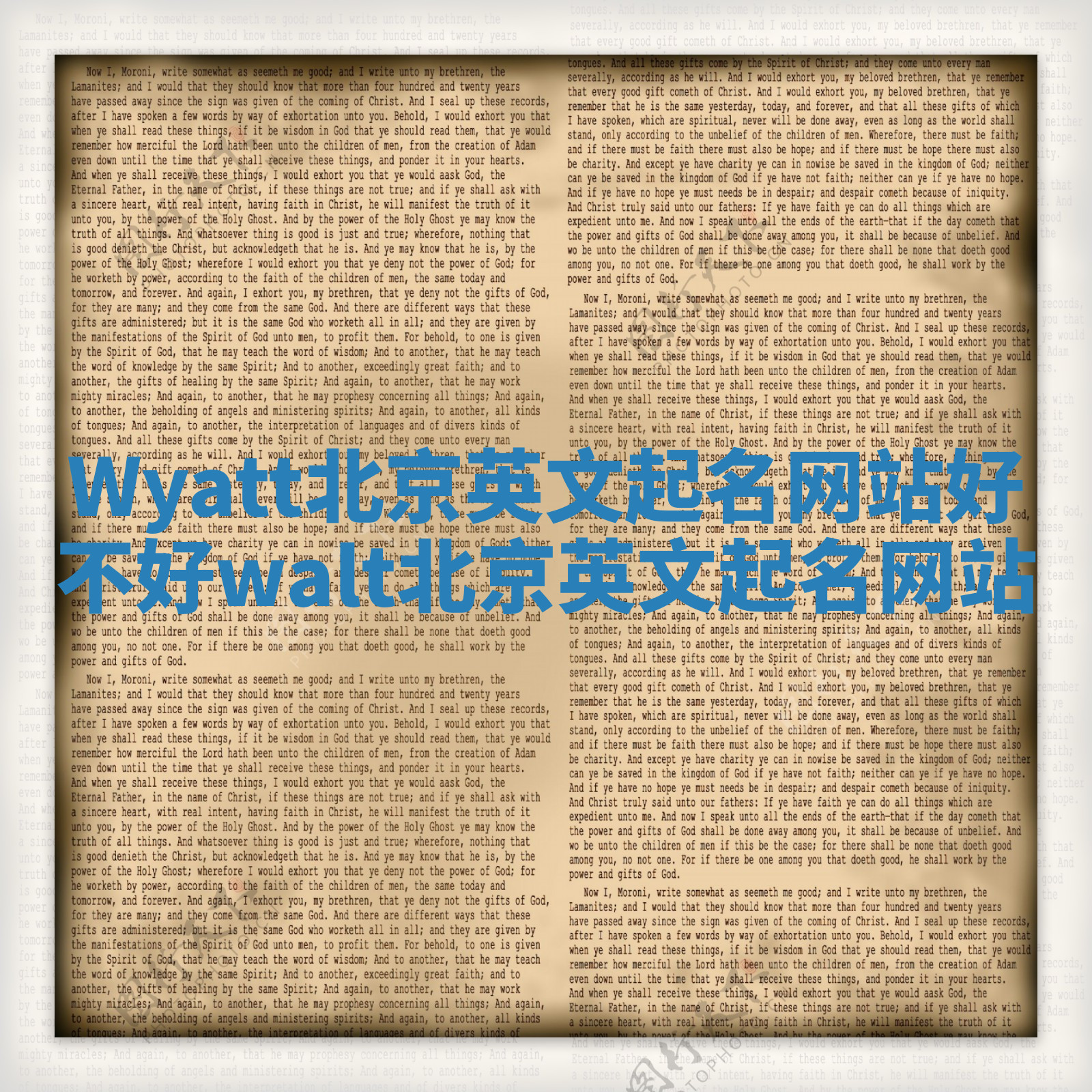 Wyatt北京英文起名网站好不好 walt北京英文起名网站
