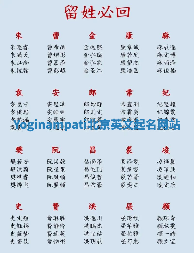 Yoginampati北京英文起名网站 Yoginampati北京英文起名网站