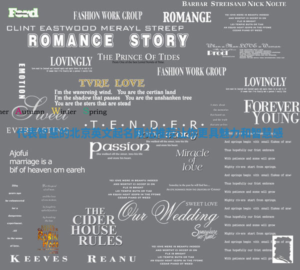 代表智慧的北京英文起名网站推荐让你更具魅力和智慧感